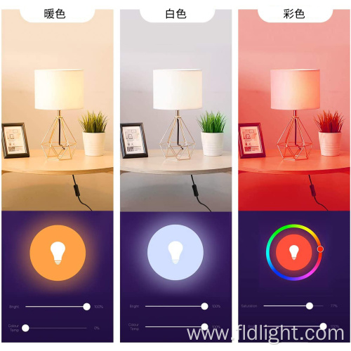 Google alexa Tuya rgb multi color wi-fi bulb